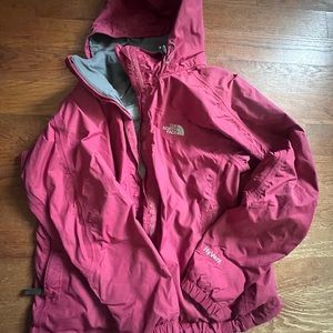 North Face L Pink Raincoat